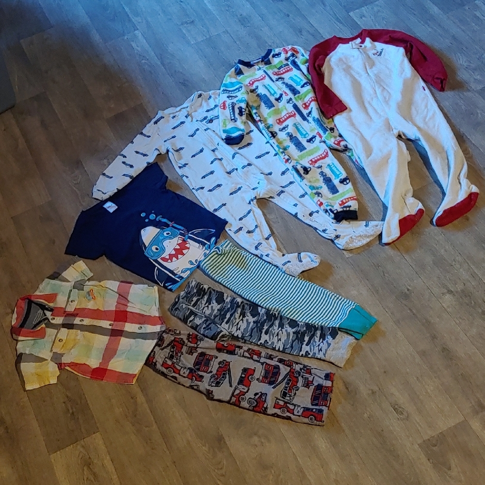 Boys 24 Months Colorful Kids Pajamas and Shirt Set